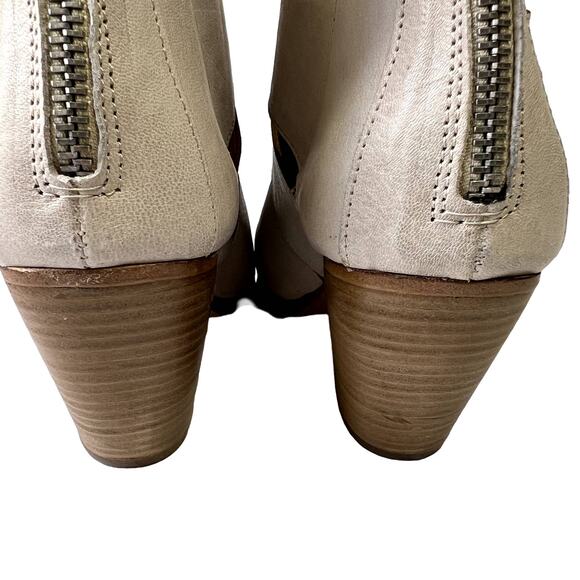 Free People Beige Ankle Boots with Metallic Tips - Picture 9 of 13